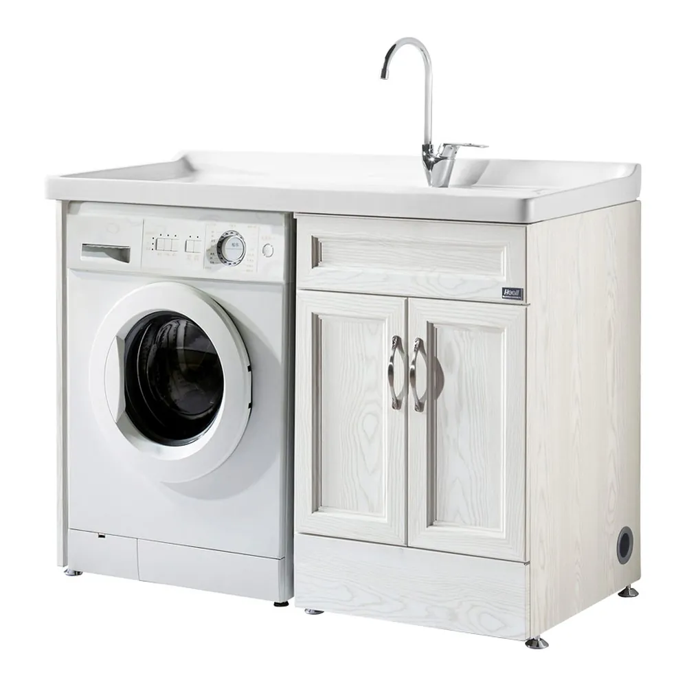 HEGII HBA507201L-120 utility cabinet with stainless steel top and sink