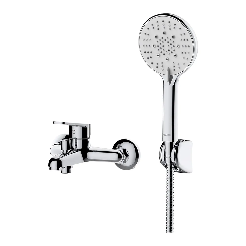 HEGII HMF152-21 wall-mounted bath and shower mixer with hand shower
