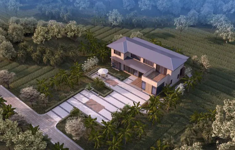 Chinese Tang-style villa — view 1