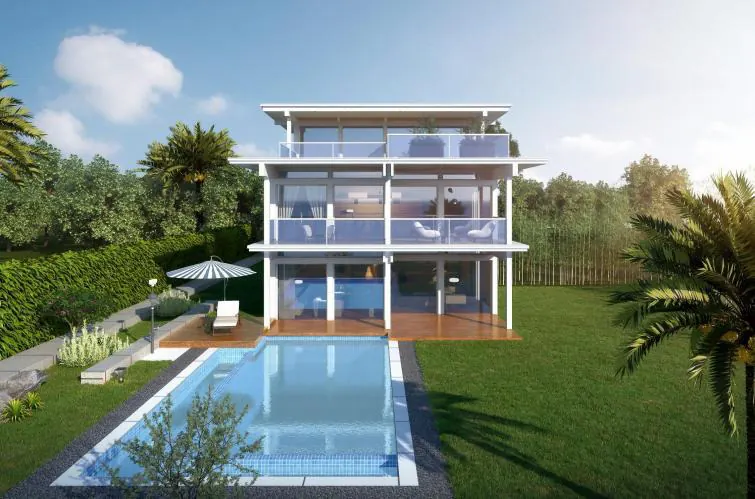 German terrace villa — view 1