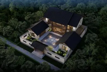 triple-courtyard villa — view 2